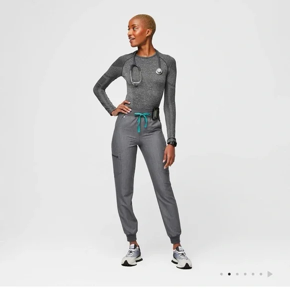 FIGS Women’s High Waisted Zamora Jogger Scrub Pants Size Small, Regular NWT - Picture 4 of 12